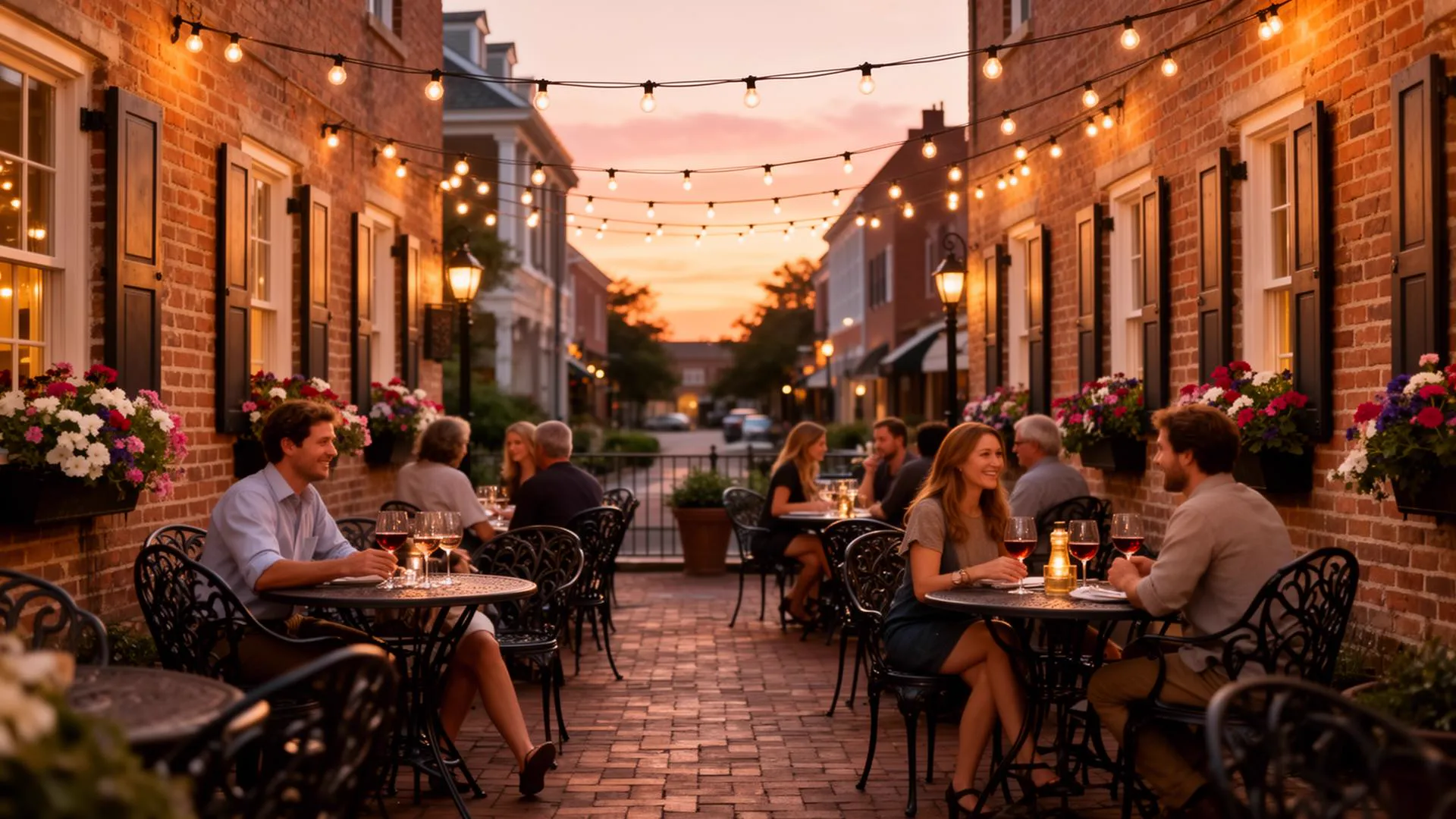 Restaurant patio